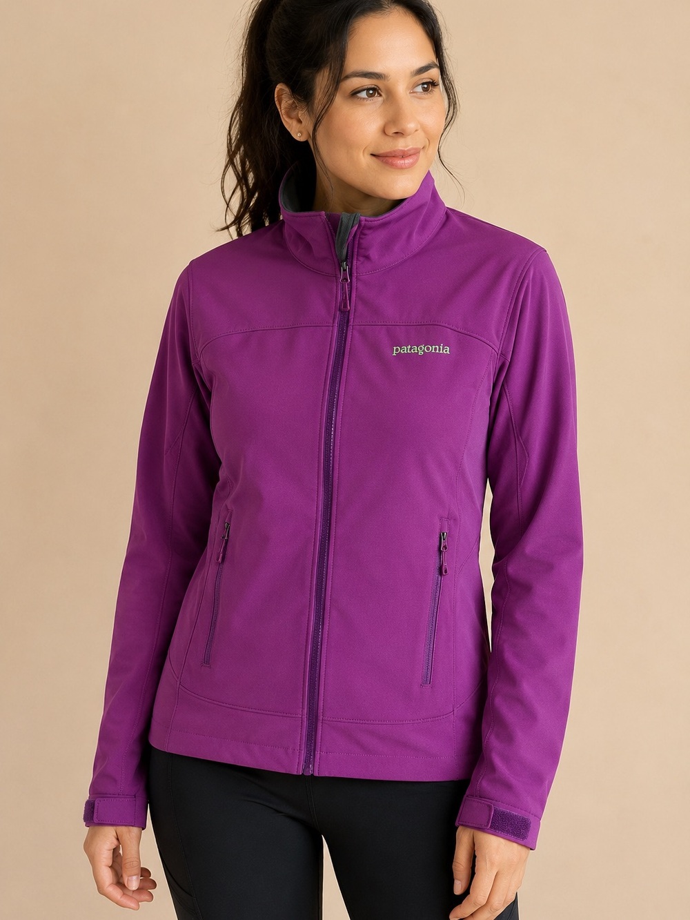 Patagonia Women’s Adze Polartec Windbloc Softshell Jacket Purple Size M